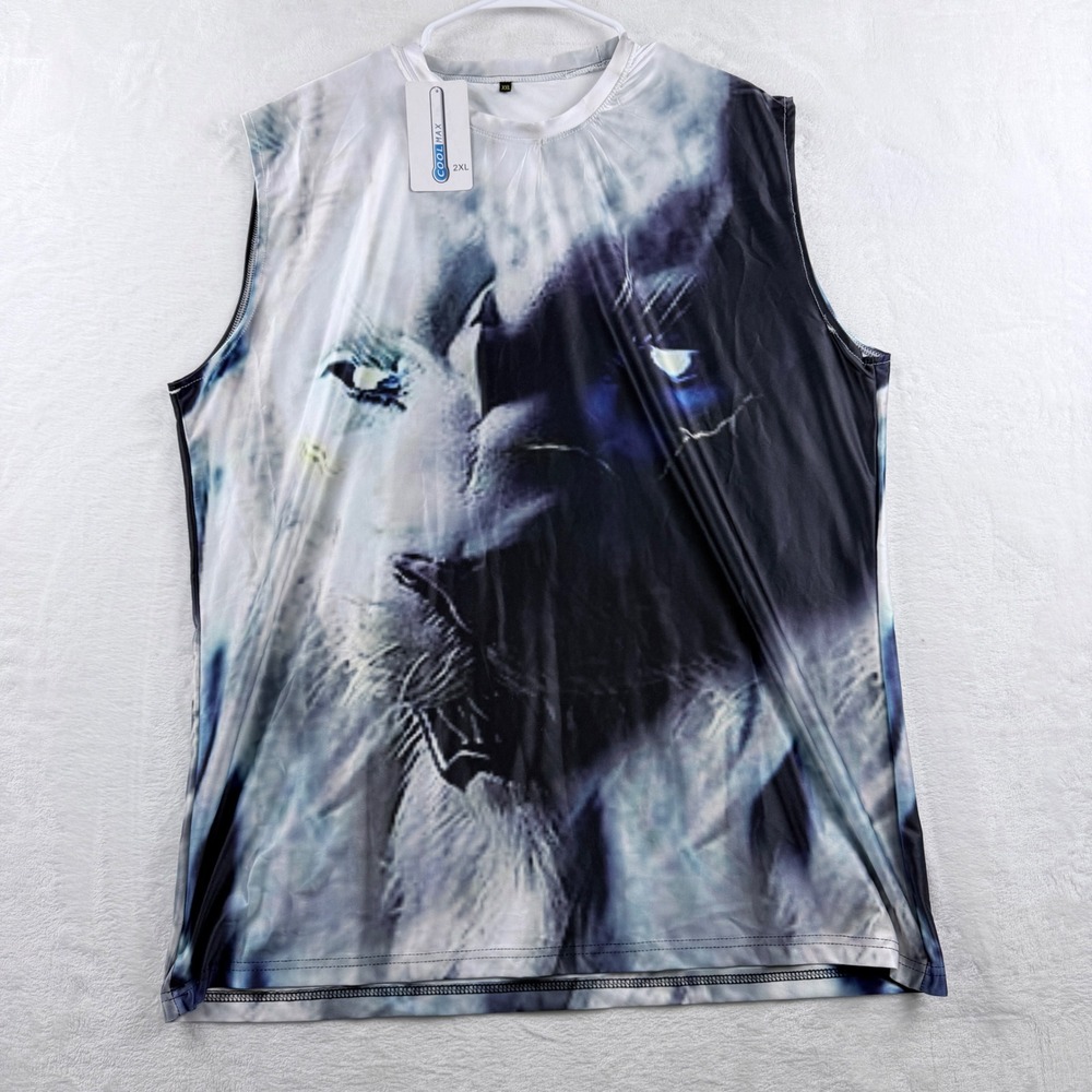 Coolmax Tank Top Lion Graphic Print‎ XXL